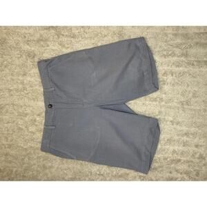 Vince slate grey classic cotton-linen blend casual chino shorts Size 32